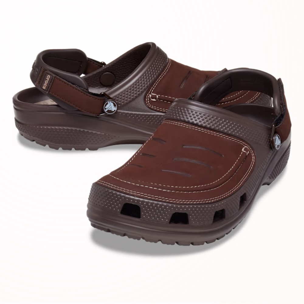 CROCS Brown Sandals with Ventilation and Heel Strap